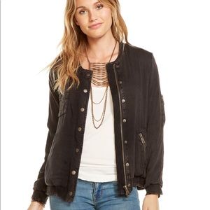 Chaser Black Utility BomberJacket